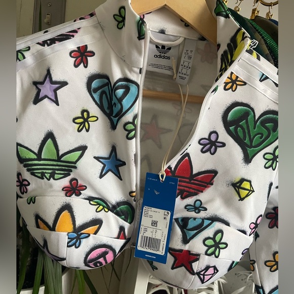 Adidas X Jeremy Scott zip cropped top - Picture 2 of 9
